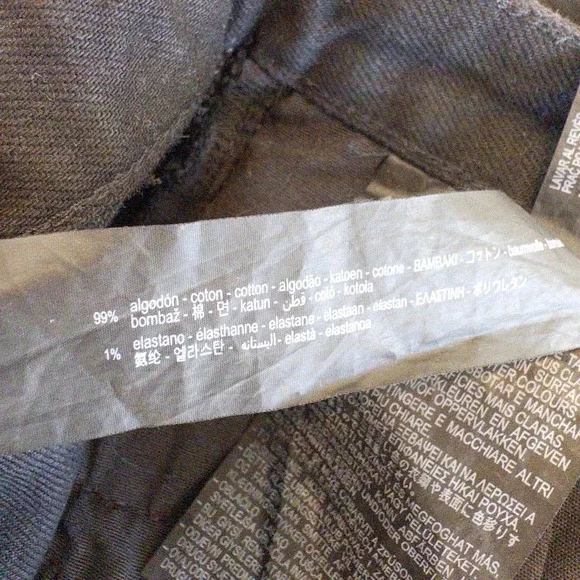 ZARA Black High Waisted Split Hem Straight Leg Denim Jeans, Size 6 US, EUC - Picture 8 of 10